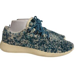 Allbirds Wool Runner Fluffs Women's Sneaker Merino Wool Blue Shoes Size 10
